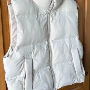 Zara Ivory Puffer Vest